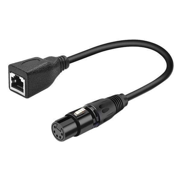 XLR ピン メス RJ45 メス アダプター ケーブル 30cm 1フィート レコーディング スタジオ用