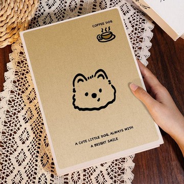 【兔子】咪狗狗簡筆畫小相冊本3寸拍立得8寸情侶記錄寶寶照片小卡冊免運