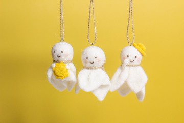 晴天娃娃 鑰匙圈 吊飾 掛飾 羊毛氈