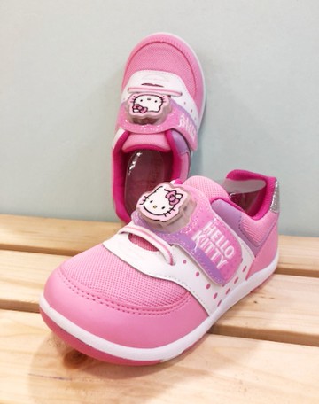 【震撼精品百貨】Hello Kitty 凱蒂貓~台灣製Hello kitty正版兒童亮燈運動鞋-粉色(14~19號)