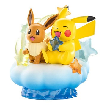 寶可夢 伊布和皮卡丘模型 星雲款  1個