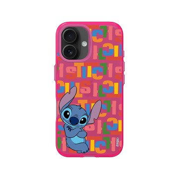 iPhone 16 Clear 粉漾桃 - 迪士尼-史迪奇 Disney Stitch - 史迪奇 - 史迪奇與史迪奇