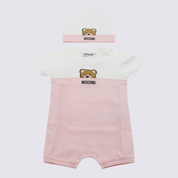 Moschino Pink And White Jumpsuit