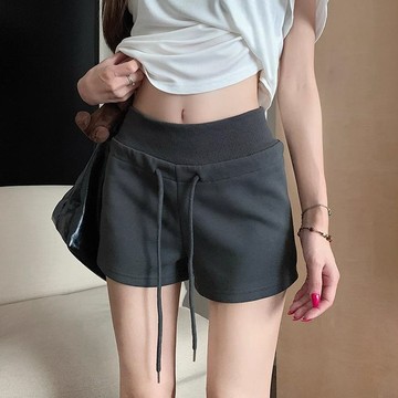 𝙃𝐞𝐲𝐦𝐚𝐧𝐲｜鬆緊腰圍超舒服.ᐟ.ᐟ 辣妹大長腿抽繩短褲（8色 S-XL）抽繩短褲 辣妹短褲 顯瘦短褲