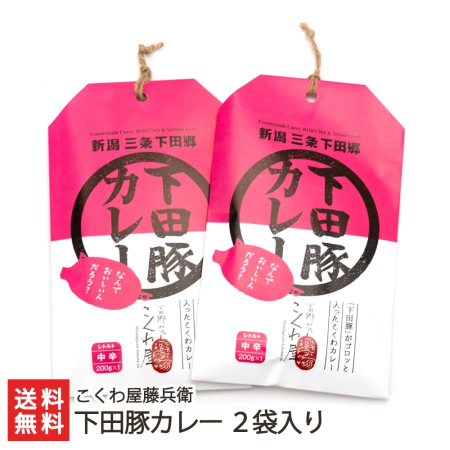 下田豚カレー 2袋入り こくわ屋藤兵衛 のし無料 送料無料