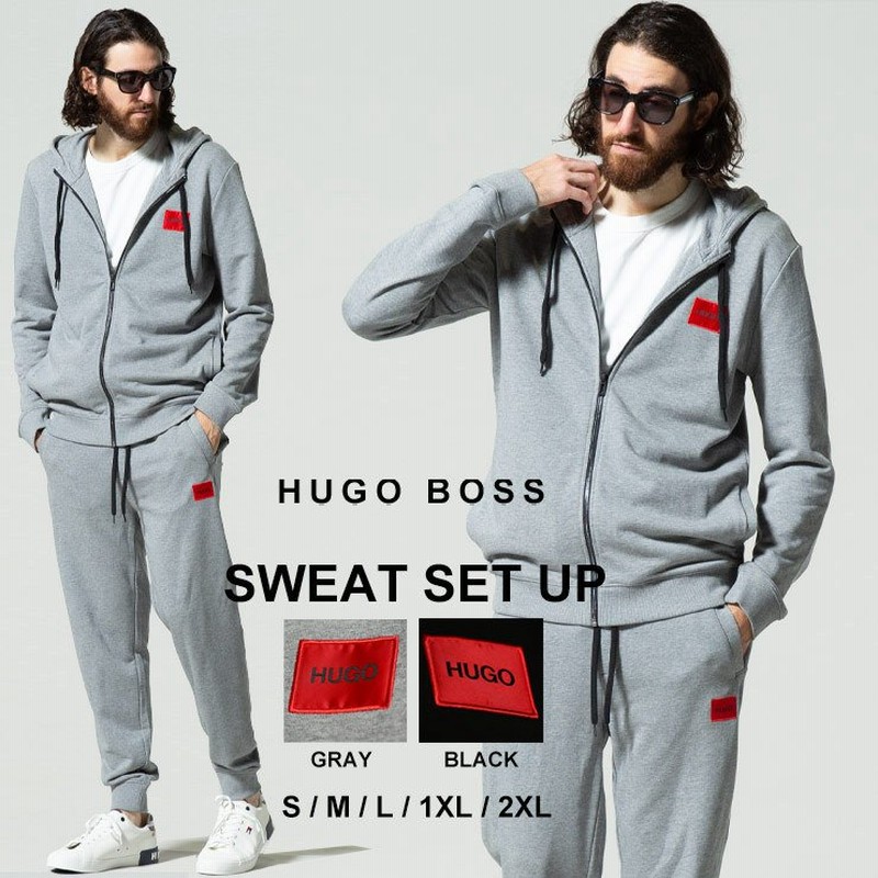 ヒューゴボス メンズ Hugo Boss セットアップ ロゴ プリント スウェット パーカー パンツ ブランド スエット 上下セット Hbdoak 通販 Lineポイント最大0 5 Get Lineショッピング