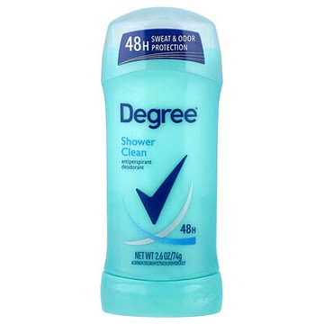 Degree, 止汗淨味劑，淋浴般潔淨，2.6 盎司（74 克）