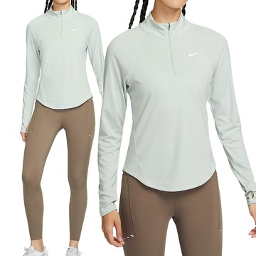 Nike Tempo Swsh Hbr Df Hz 女款 淺灰綠色 快乾 慢跑 運動 長袖 HV2843-034