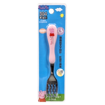 佩佩豬 造型不鏽鋼叉子  粉紅色  1支  兒童叉子