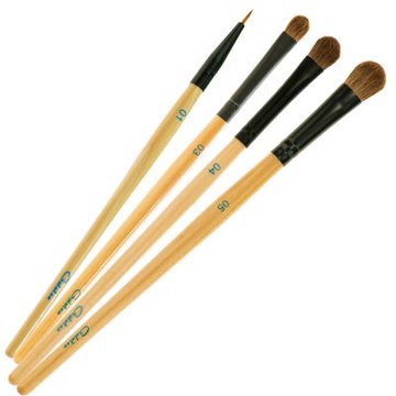 Galatea葛拉蒂彩顏系列- 馬毛閃亮眼影刷4支組