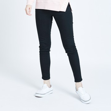 5th STREET｜-3KG系列｜女裝｜繡花超彈高腰窄管褲｜黑色