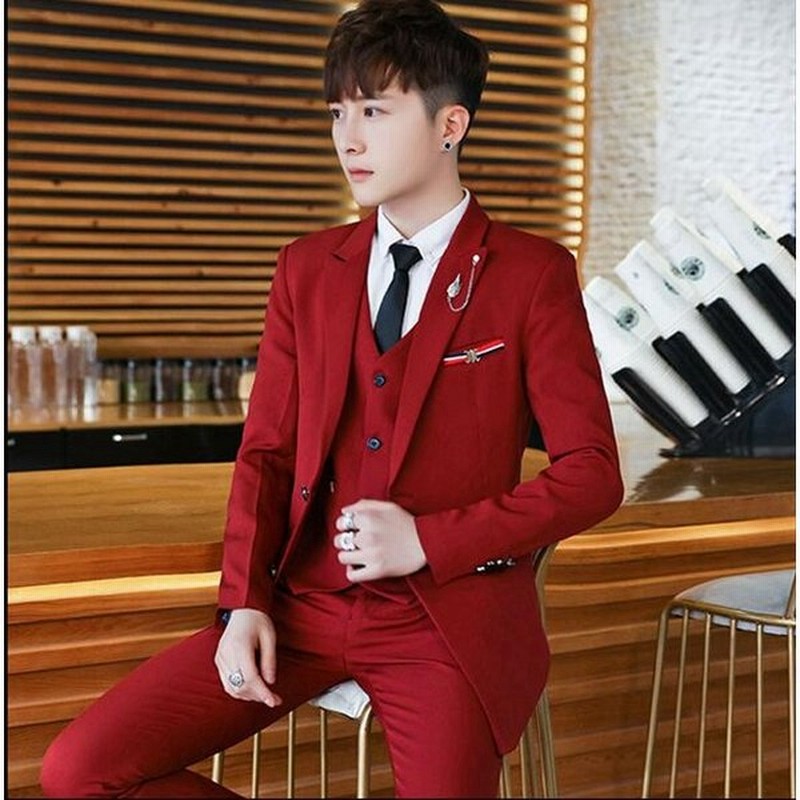 3点セット ジャケット ズボン ベスト ５色入 メンズ スーツ ジャケット 披露宴 通勤 面接 韓国風 フォーマル 紳士 宴会 入学式 卒業式 通販 Lineポイント最大0 5 Get Lineショッピング
