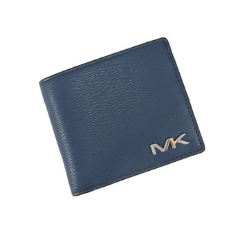 MICHAEL KORS COOPER新款防刮短夾(藍)