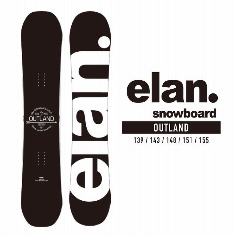 2022-23 ELAN OUTLAND BLACK スノーボード 板 レディース メンズ