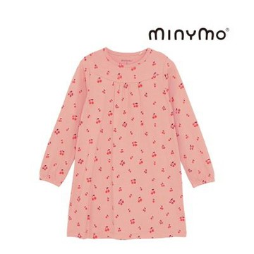 Brands4kids 櫻桃粉色長袖連身睡裙_Minymo系列