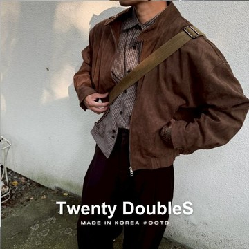 【20ss_select】韓國 短寬麂皮立領外套 立領外套 男生外套 女生外套 麂皮外套 外套 韓系穿搭 秋冬外套 保暖