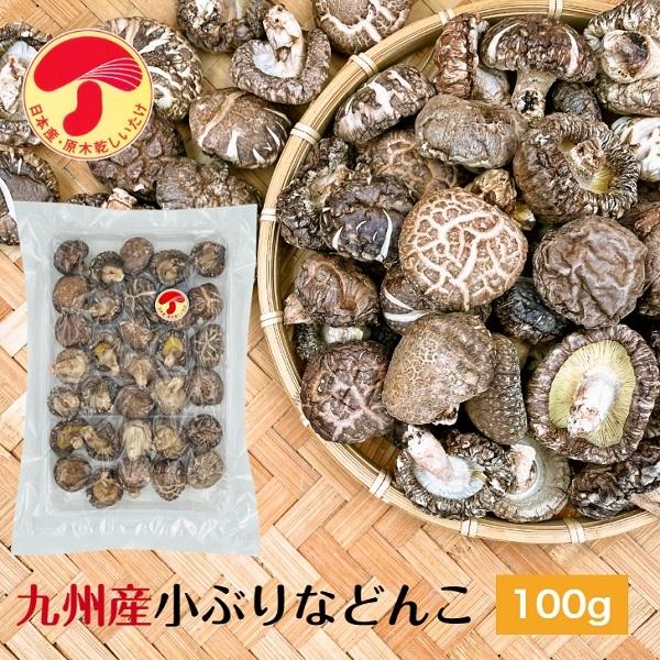 干し椎茸 九州産 小ぶりなどんこ 100g 原木栽培 無農薬 チャック付き袋 国産 どんこ しいたけ 椎茸 シイタケ 干ししいたけ 干しシイタケ