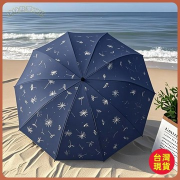 🔱限時下殺🔱30骨大號雙人雨傘加固清新印花女黑膠防曬太陽傘防紫外線晴雨兩用