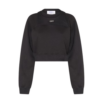 Off-white - Black And White Cotton Sweatshirt
