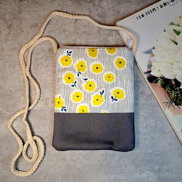 電話包/肩背包/鈄背包/手機袋 ~ 小黃菊 (PB-021) RS