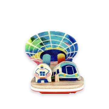 DIY印章明信片【印台灣-高雄散步】特色景點 木製模型玩具