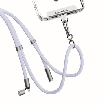 grantclassic Velvet Strap 繩來運轉 Pro 60W手機充電掛繩 USB-C to Lightning  1.5m  紫色  1個