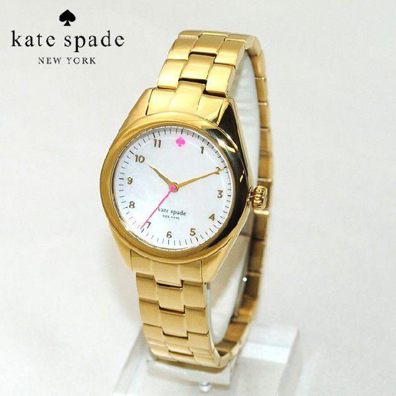 kate spade （ケイトスペード） 時計 腕時計 1YRU0027 ゴールド/パールホワイト/ピンク Seaport（シーポート） ブレス  レディース | LINEショッピング