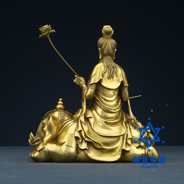 免運 公司貨 黃銅普賢菩薩擺件佛像家居工藝禮品開業禮品 可開發票 全館六折 工廠現貨直銷 新品特價 CYSH01031