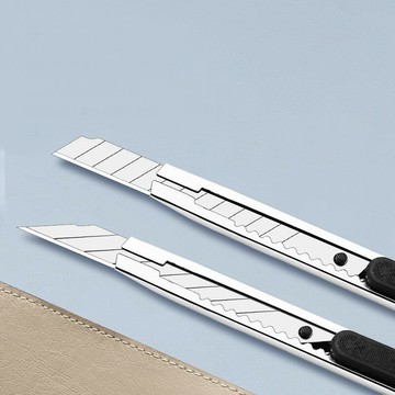 不鏽鋼金屬美工刀 鋁合金 裁紙刀 小刀 壁紙刀 美工刀 合金刀【DG339】