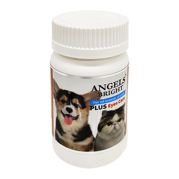 美國天使牌 Angels' Bright 淚腺通PLUS錠 狗狗貓貓眼睛保健  維護眼睛健康  90顆  1罐