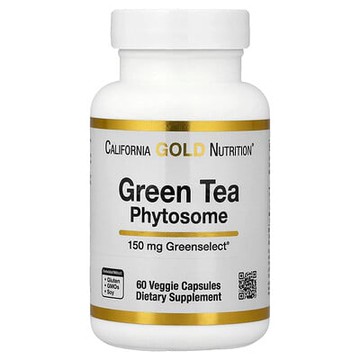 California Gold Nutrition, 綠茶磷脂複合物，150 毫克，60 粒素食膠囊