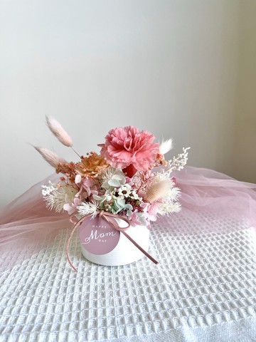俞造植所 │ 康乃馨桌花 母親節 永生花 盆花 桌花【附禮盒】