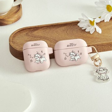 Disney Cats And Dogs-瑪麗貓款哼歌擦地強悍防摔AirPods保護套()