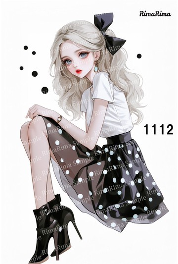 1112 原創貼紙 原創人物貼紙 貼紙 標籤 りまりま RimaRima