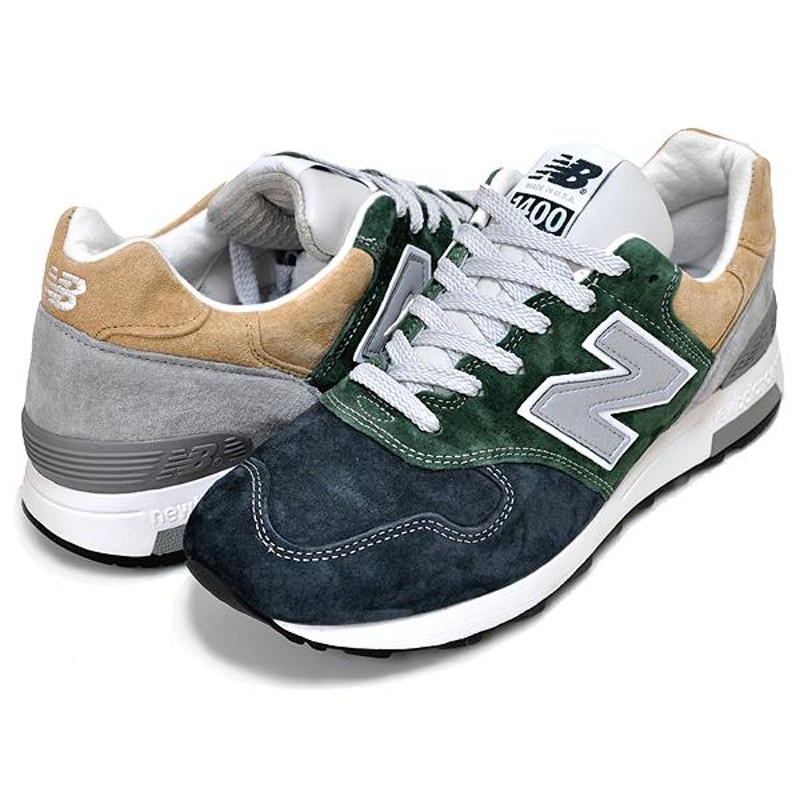 NEW BALANCE M1400MUJ MADE IN U.S.A. width D ニューバランス M1400 スニーカー NAVY GREEN  GRAY スウェード NB 1400 ネイビー グリーン ベージュ グレー | LINEショッピング