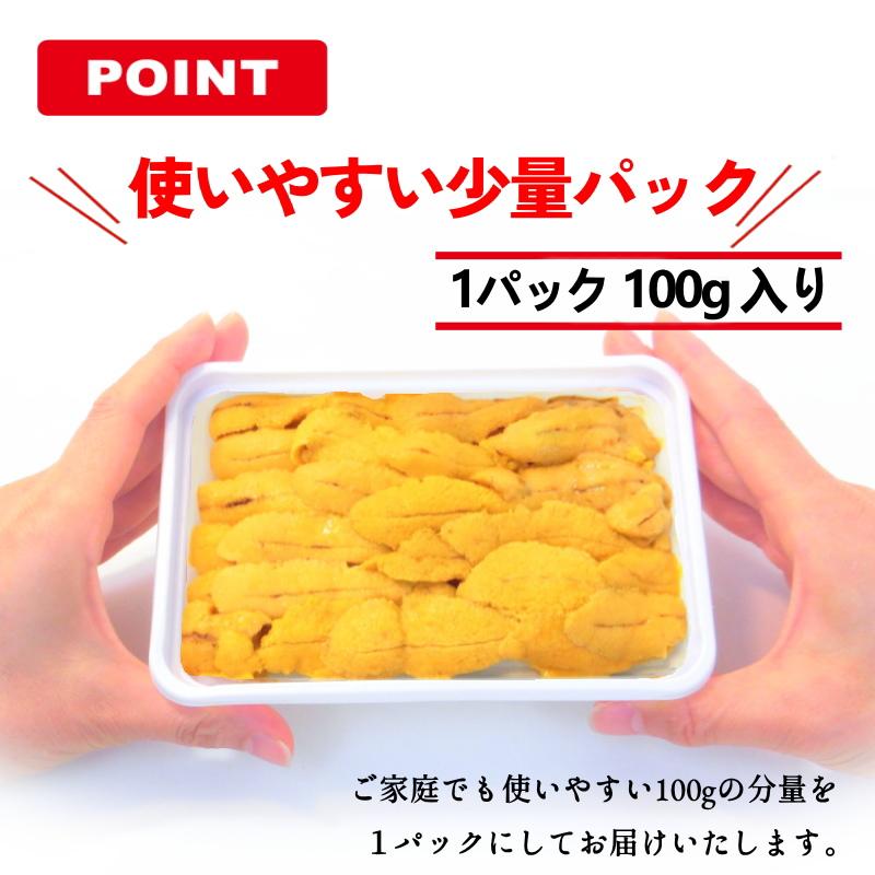 生うに　冷凍　 お刺身用 100ｇ チリ産・冷凍うに・