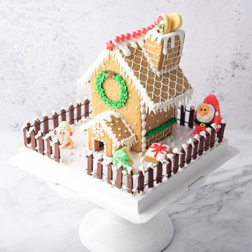 圣誕房子糖霜餅干 3D立體磚紋姜餅屋DIY親子活動 多用的餅干模具