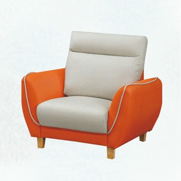 文創集 羅禮士雙色耐磨皮革單人座沙發椅-103x92x101cm免組