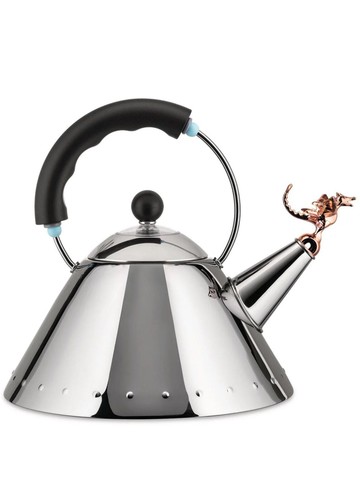 Alessi - Tea Rex stainless-steel kettle - unisex - Thermoplastic Resin/stainless steel/Copper - One Size - Silver