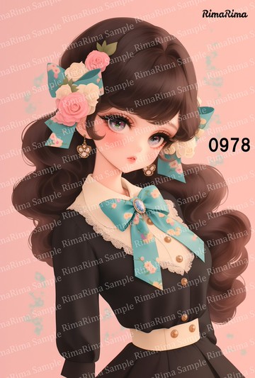 0978 原創貼紙 原創人物貼紙 貼紙 標籤 りまりま RimaRima