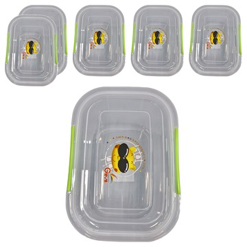 GIMI 吉米 K-876 3L 密封盒帶蓋 (6個)  27.5 x 18.7 x 11.8cm  1組