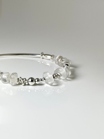 Ore_B08 / 不規則白水晶手鍊