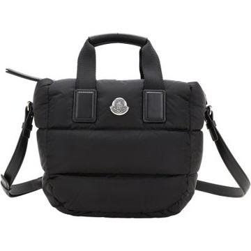 MONCLER Caradoc 防潑水絎縫尼龍羽絨托特包(黑色)