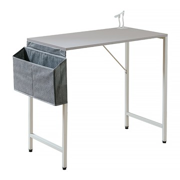 RICHOME日式收納工作桌(附USB)-白