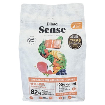 Dibaq Sense 森仕 貓用 WU82泌尿無穀貓糧  鮭魚 + 鮪魚  1.5kg  1袋