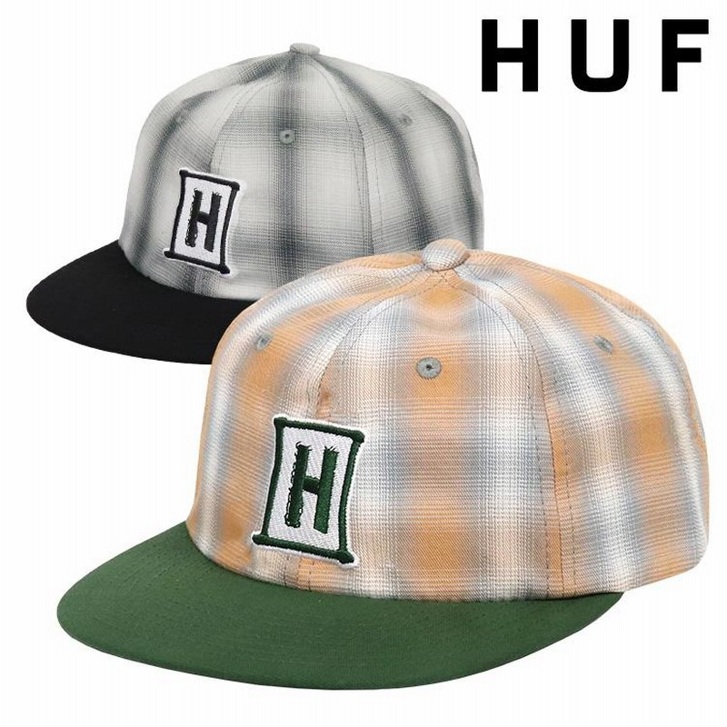 ハフ キャップ メンズ レディース HUF チェック柄 ツートン