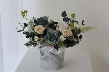 【永生花禮】永生花盆栽 開幕賀禮 乾燥花 乾燥花桌花 永生玫瑰
