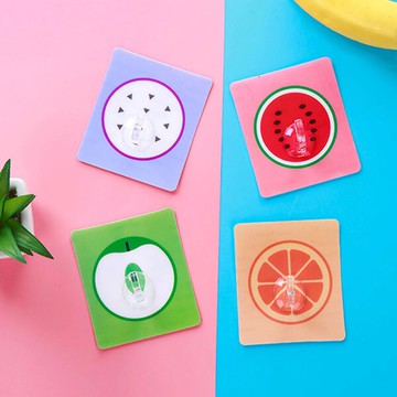 水果不留痕掛勾收納掛鉤 置物掛勾 廚房浴室用品掛鈎 居家整理 毛巾吊掛 吸盤掛架 室內設計房仲贈品禮品 新居裝潢擺飾 掛勾  贈品 禮品