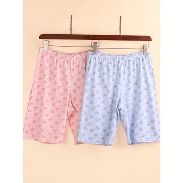 媽媽睡褲女中老年人夏天短褲寬松婆婆家居褲五分褲老太太加肥大碼