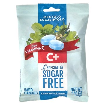 夏瑞 義大利無糖薄荷風味糖，含維他命C，2.82oz (80g)  1包